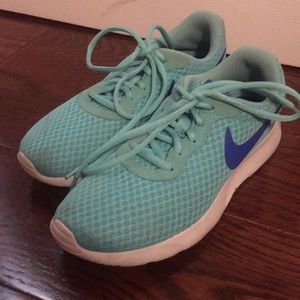 Mint and Blue Nike Sneakers